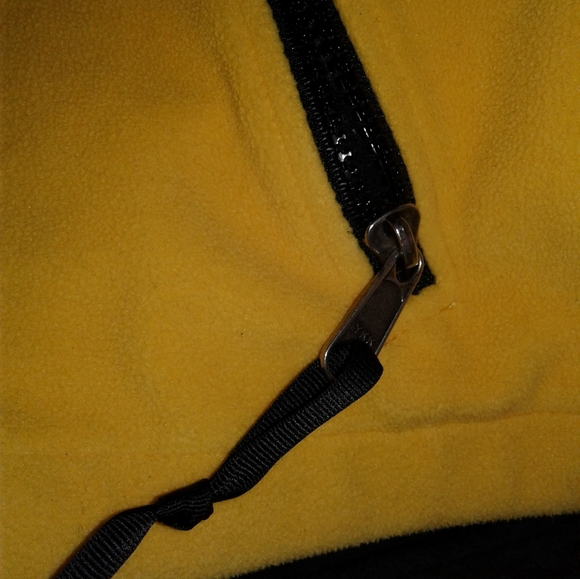 VTG The North Face Gore-Tex Windstopper Vest Yellow Zip Up Pockets Mens M fleece - Picture 7 of 8